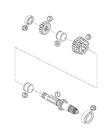 TRANSM. I MAIN SHAFT 4-G FC