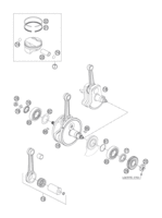 CRANKSHAFT, PISTON