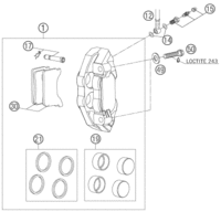 BRAKE CALIPER FRONT FS