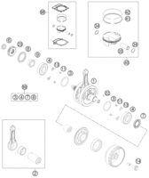 CRANKSHAFT, PISTON