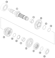 TRANSMISSION I - MAIN SHAFT