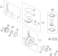 CRANKSHAFT, PISTON